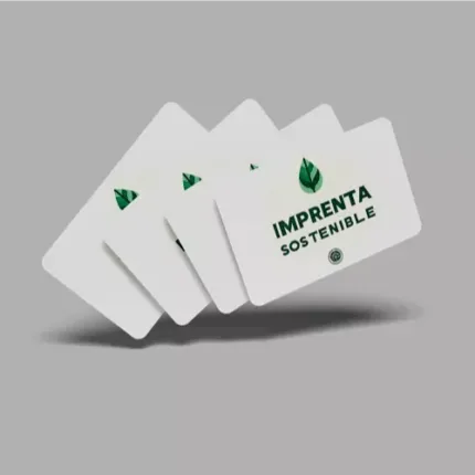 Tarjetas de plástico pvc de imprenta sostenible