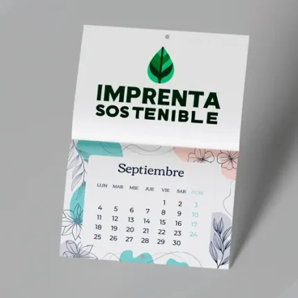 Muestra calendarios grapados de pared