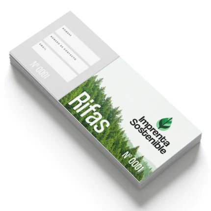 Pepeletas rifa para sorteos y eventos