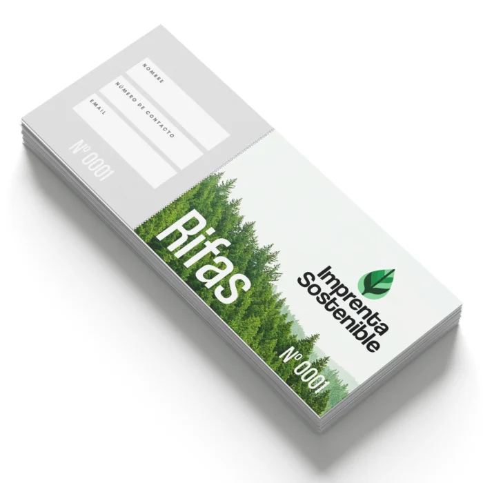 Pepeletas rifa para sorteos y eventos