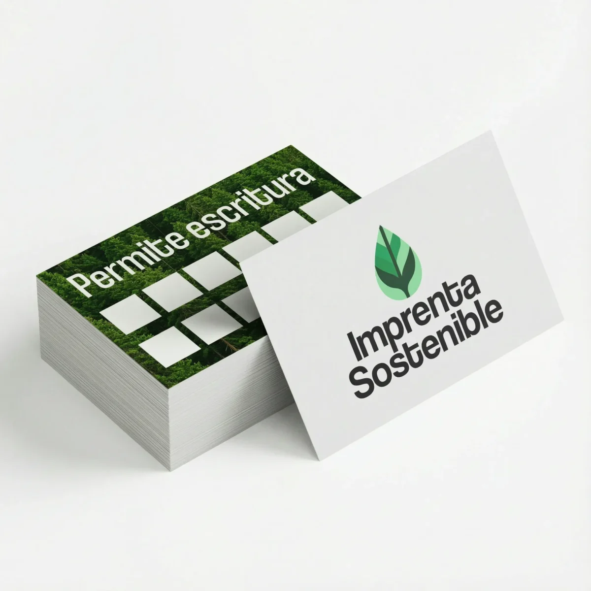 Tarjetas papel offset que permiten la escritura