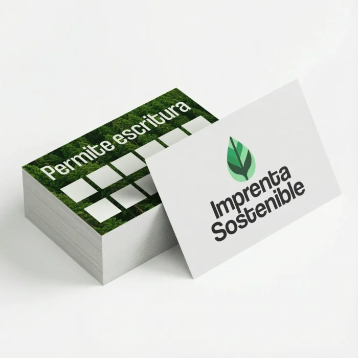 Tarjetas papel offset que permiten la escritura