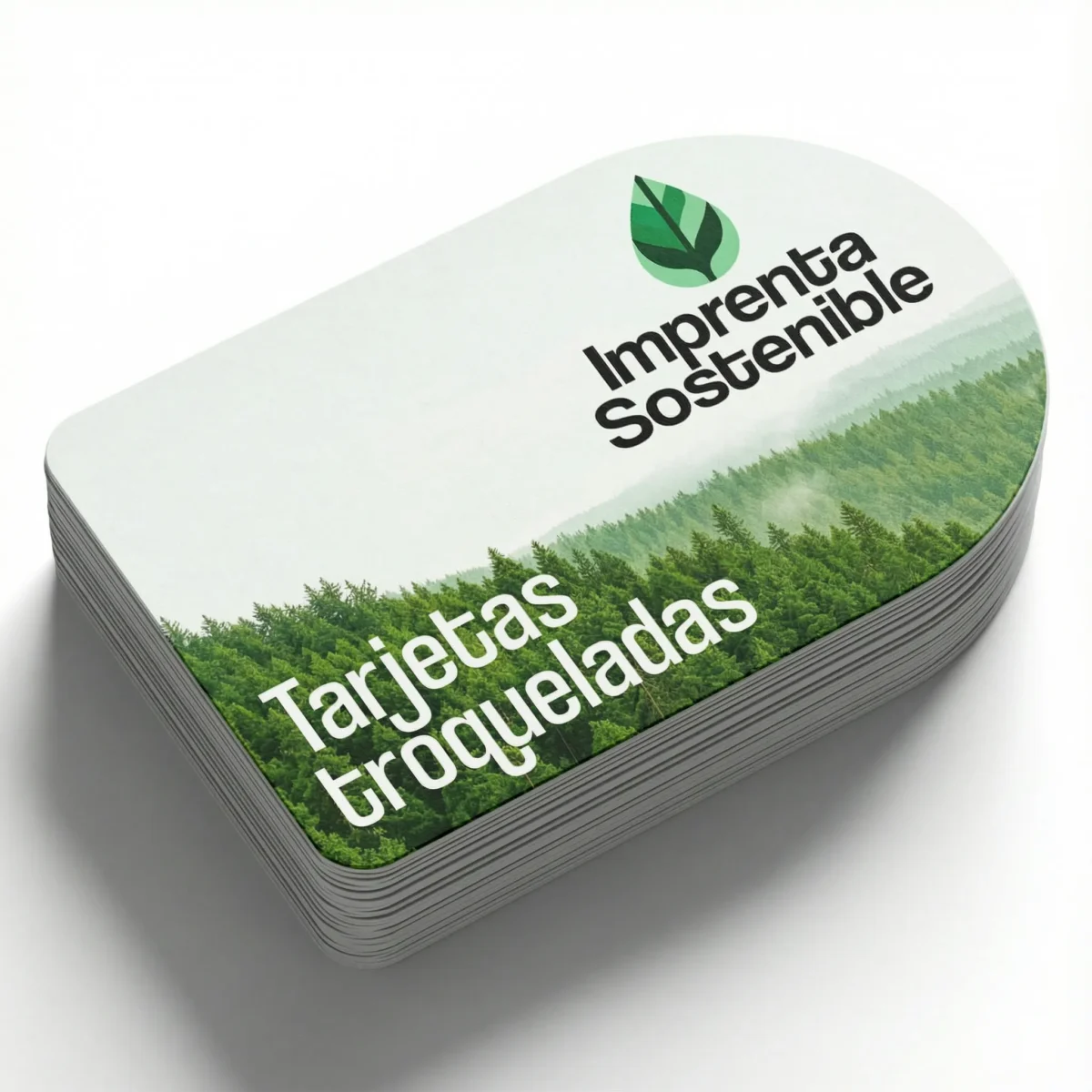 Tarjetas troqueladas con formas personalizadas