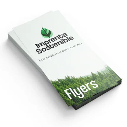 Flyers personalizados impresos en formatos A5 y A6 con diseños para empresa y evento