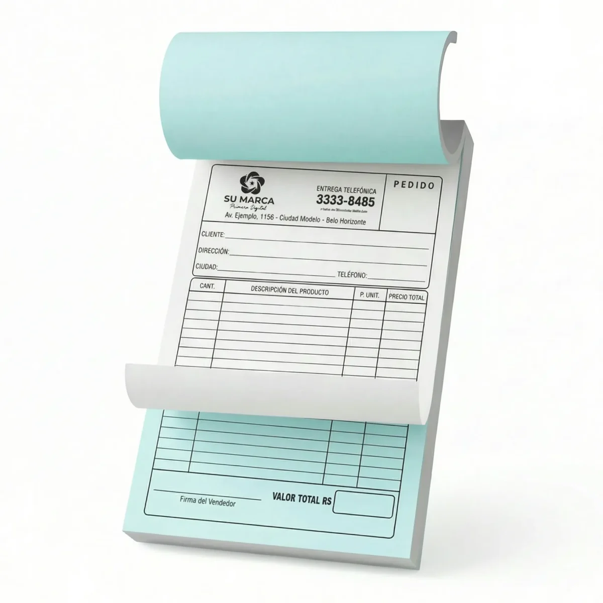 Ejemplo de albaranes y talonarios autocopiativos