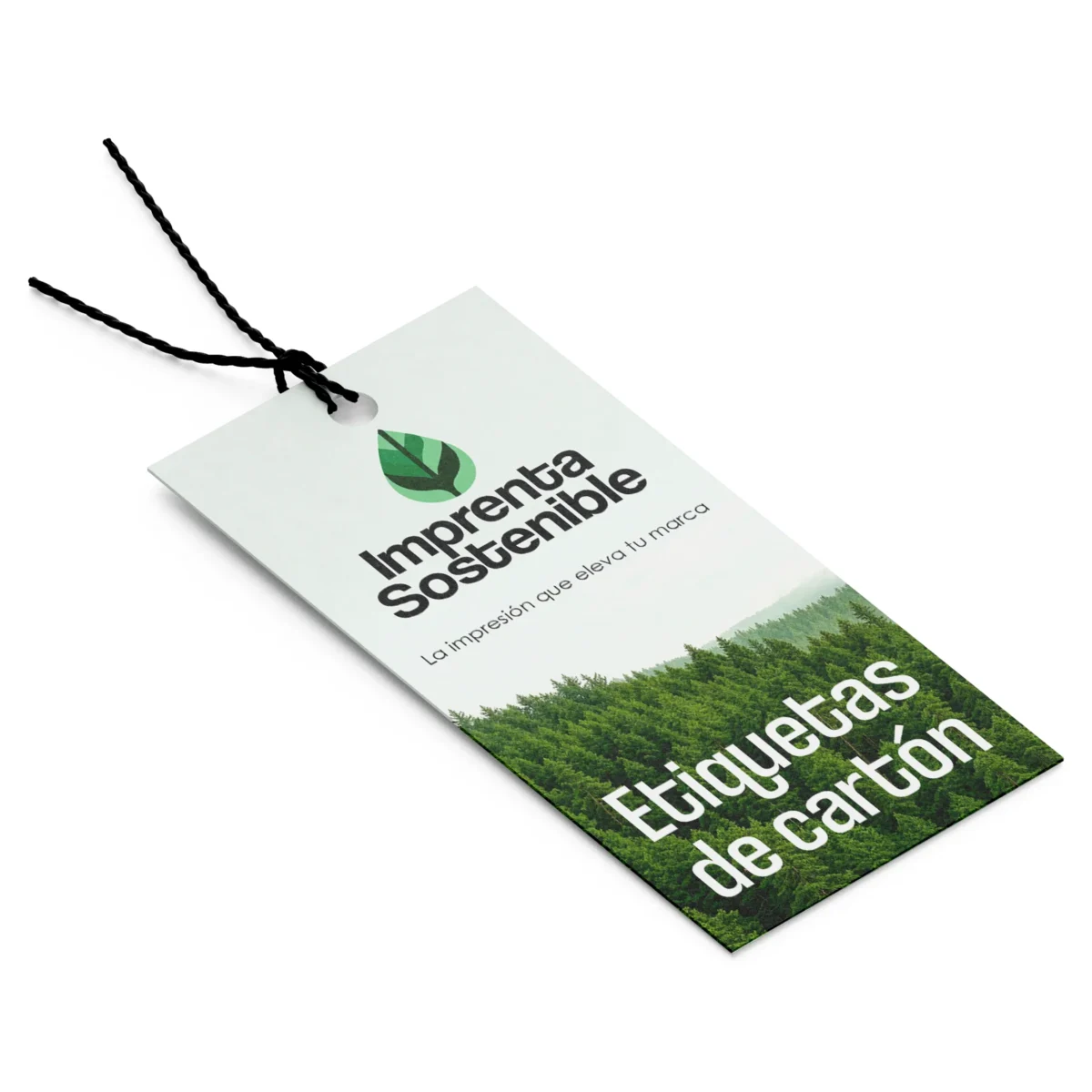 Etiquetas impresas en cartón blanco para ropa y etiquetado