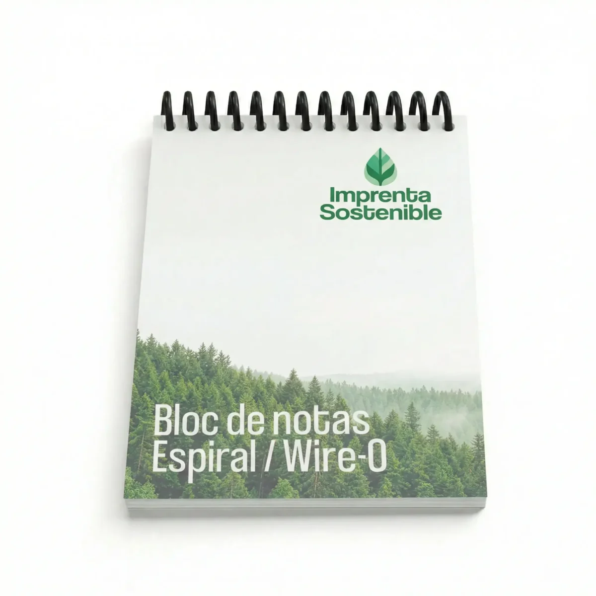 Bloc de notas ecológico con espiral para eventos y formación