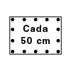 Cada 50 cm