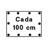 Cada 100 cm