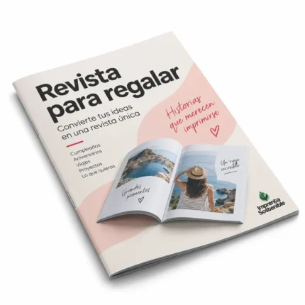 Revista presonalizada para regalar en ocasiones especiales